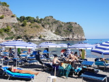 タオルミーナ Taormina イゾラ・ベッラ海岸のビーチ
