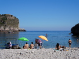 タオルミーナ Taormina イゾラ・ベッラ海岸のビーチ